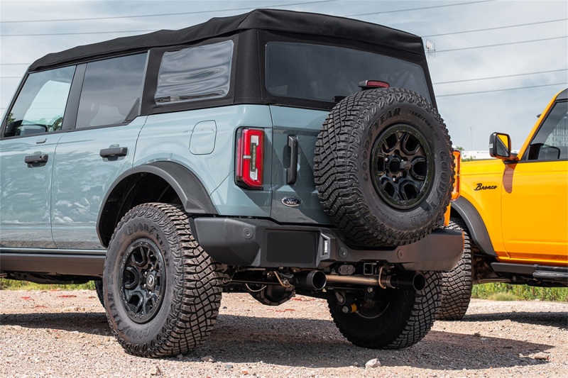 Corsa 21-25 Ford Bronco 2.3L 4-Door 2.75in Cat-Back Dual Rear Exhaust w/ 4in Straight-Cut Black Tips thumbnail 4