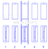 King Ford 260CI/289CI/302 5.0L Windsor Coated Crankshaft Main Bearing Set of 5 (Size .010) thumbnail 5