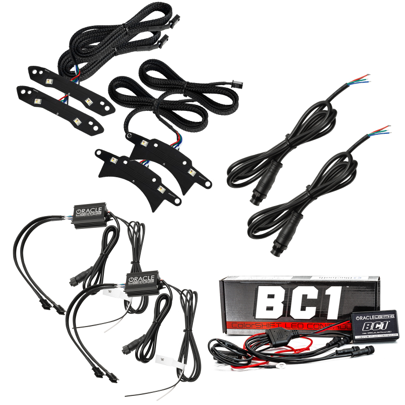 Oracle 15-21 Dodge Challenger RGB+W Headlight DRL Upgrade Kit - ColorSHIFT - BC1 thumbnail 2