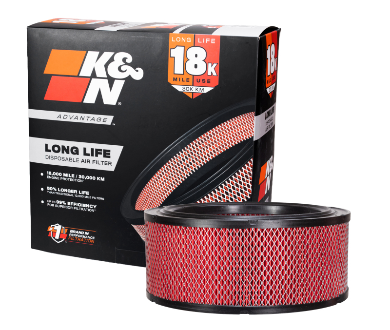 K&N Advantage Air Filter 18K Miles Ford 6.9/7.3L Diesel 1983-1994 thumbnail 3