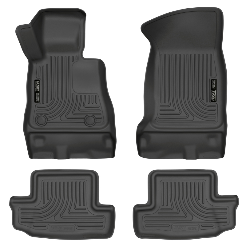 Husky Liners 16-17 Chevy Camaro WeatherBeater Front and Second Row Black Floor Liners thumbnail 4