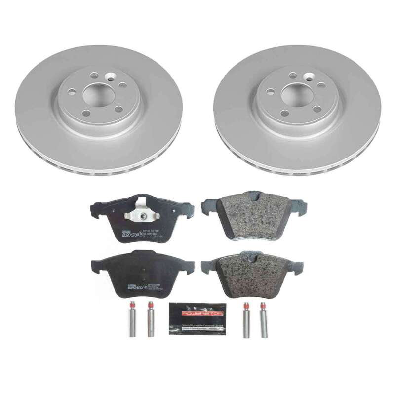 Power Stop 15-18 Volvo S60 Front & Rear Euro-Stop Brake Kit (1x psbESK4702, 1x psbESK4699A) thumbnail 9