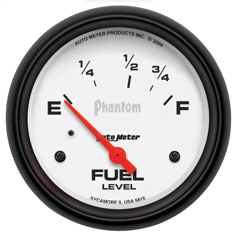 AutoMeter Gauge Fuel Level 2-5/8in. 73 Ohm(e) to 10 Ohm(f) Elec Phantom thumbnail 4