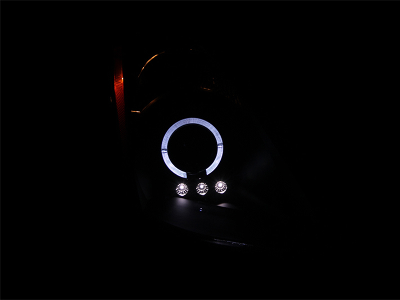 ANZO 2003-2005 Nissan 350Z Projector Headlights w/ Halo Black thumbnail 8