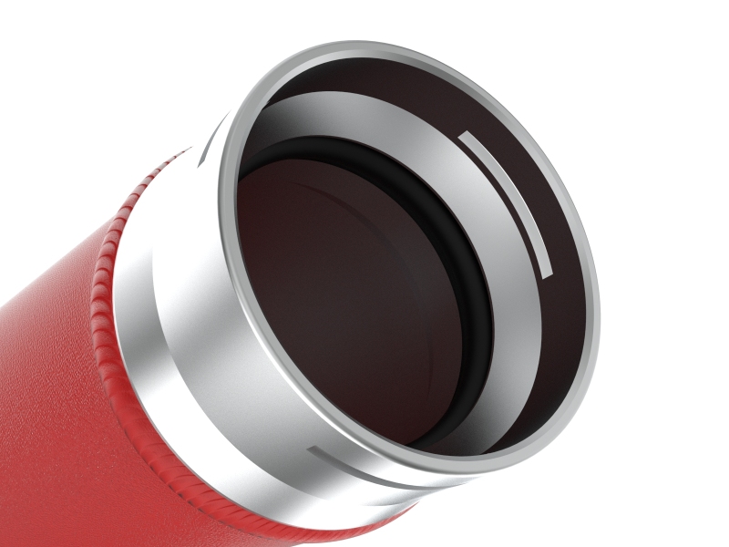 BladeRunner 2-1/2 IN Aluminum Hot Charge Pipe Red