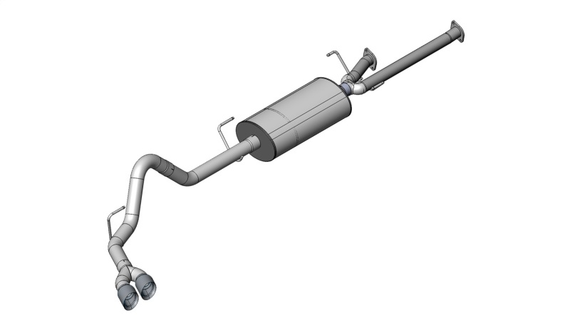 Corsa 2011-2021 Toyota Tundra Double Cab/Crew Max 5.7L V8 Black Sport Cat-Back Exhaust thumbnail 6