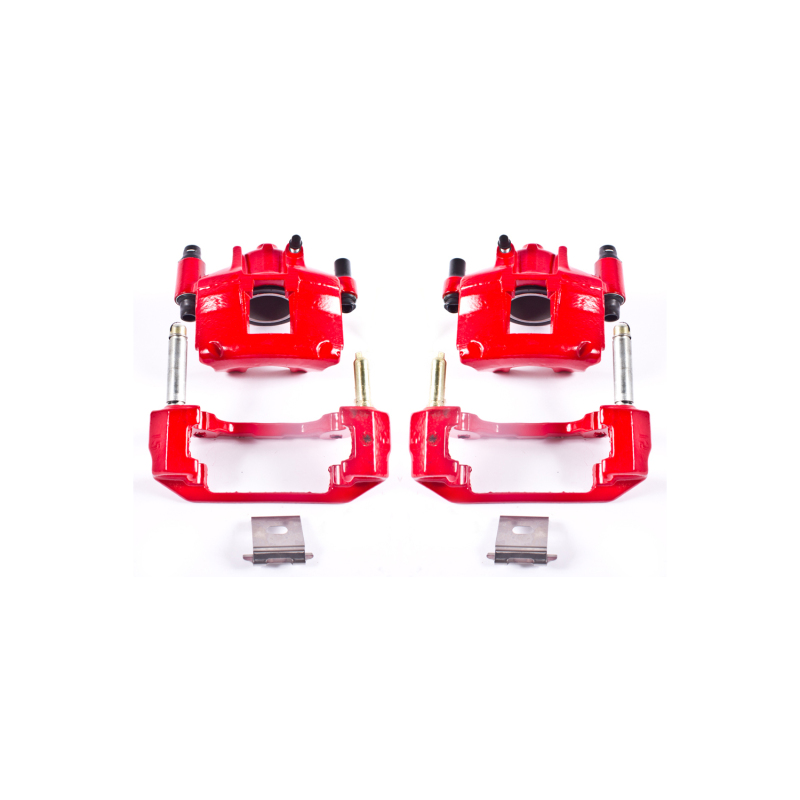 Power Stop 94-98 Ford Mustang Front Red Calipers w/Brackets - Pair thumbnail 3