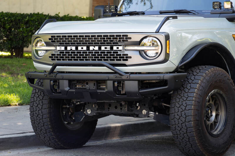 DV8 Offroad 21-22 Ford Bronco Factory Front Bumper License Relocation Bracket - Front thumbnail 7