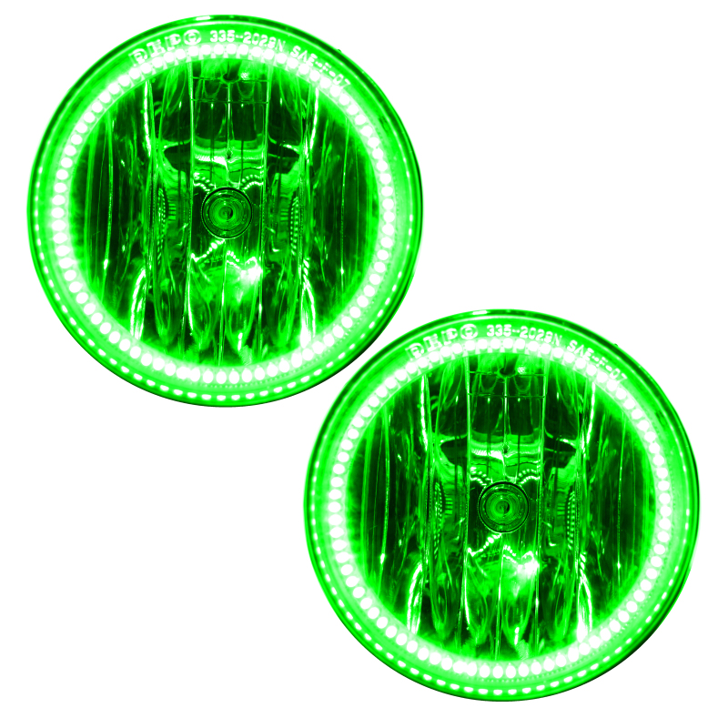 Oracle 05-11 Toyota Tacoma LED Fog Light Halo Kit - Green