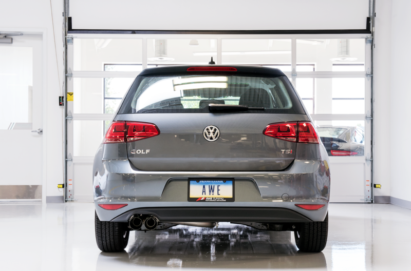 AWE Tuning VW MK7 Golf 1.8T Track Edition Exhaust w/Diamond Black Tips (90mm) thumbnail 8