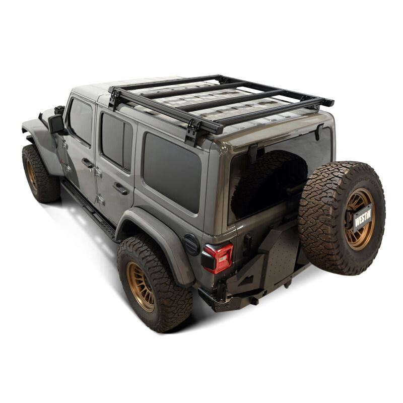 Westin Mesa Roof Racks for 2018-2025 WRANGLER - 15-00075 Rack, Mesa, Steel, Black Powdercoated, Bolt-on, No Drilling Required, 4 Door, Jeep, Kit thumbnail 3