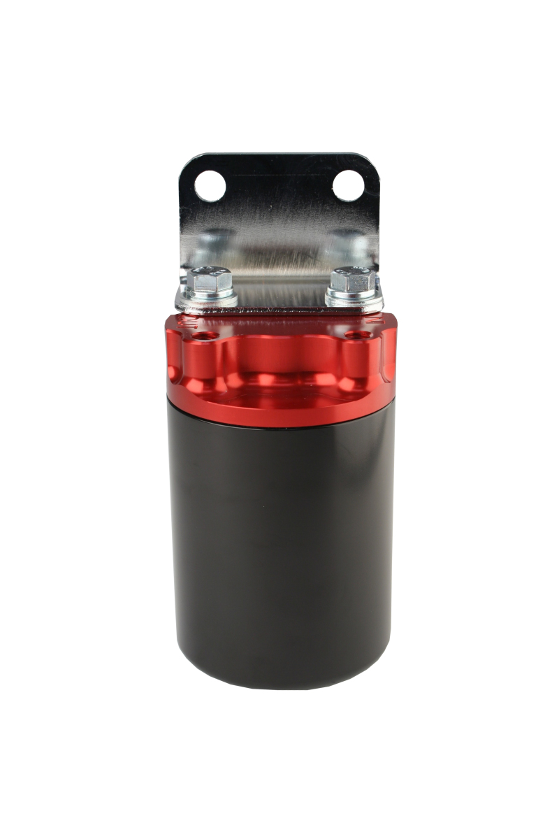 Aeromotive SS Series Billet Canister Style Fuel Filter Anodized Black/Red - 10 Micron Fabric Element thumbnail 7