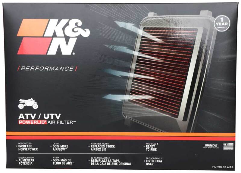 K&N 03-06 Kawasaki KFX400 / 03-08 Suzuki LTZ400 / 04-08 Arctic Cat DVX400 Powerlid