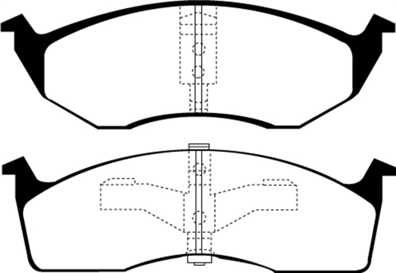 EBC 96-00 Chrysler Town & Country 3.3 (15in Wheels) Greenstuff Front Brake Pads thumbnail 2