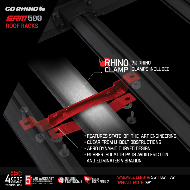 Go Rhino SRM 500 Roof Rack - 55in thumbnail 5
