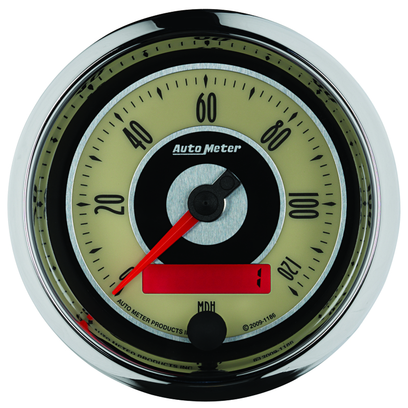 AutoMeter Gauge Speedometer 3-3/8in. 120MPH Elec. Programmable Cruiser