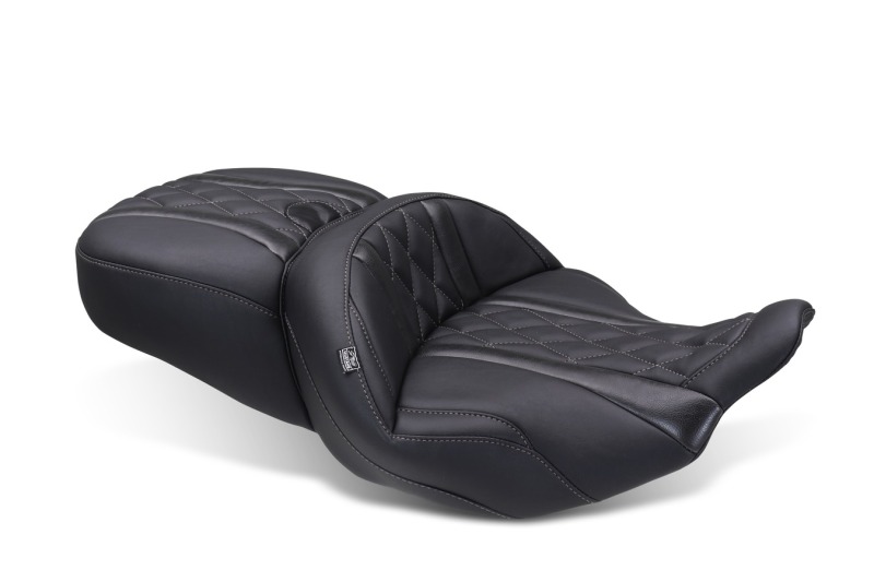 Mustang 23-25 Harley CVO Road Glide (ST) Super Touring Standard Reach One-Piece, 2 UP Black