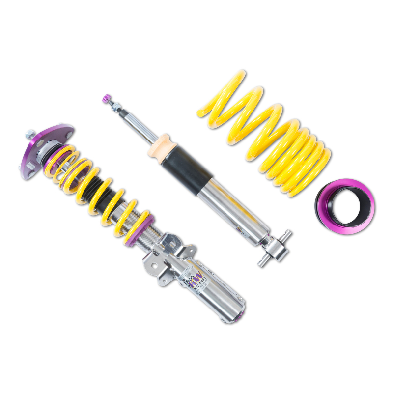 KW Club Sport Coilover Kits 35230865 Kits, HAS, 1.2 - 2.0 in. Lowered Front, 0.8 - 1.7 in. Lowered Rear, Yellow Powdercoated Springs, Mustang (S-550) GT, Kit thumbnail 6
