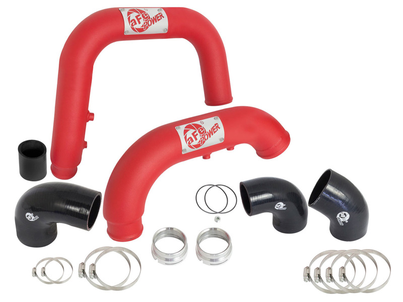 BladeRunner 2-1/2 IN & 3 IN Aluminum Hot and Cold Charge Pipe Kit Red
