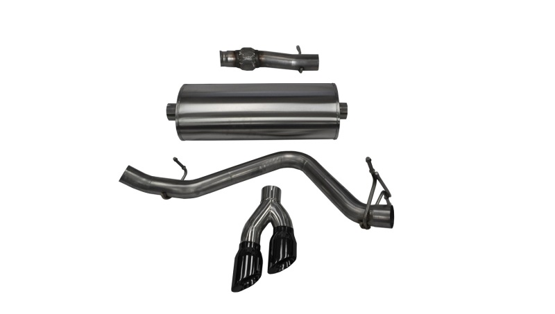 Corsa 14-19 GMC Sierra/Chevy Silv 1500 Reg. Cab/Std. Bed 5.3L V8 Black Sport Single Side CB Exhaust thumbnail 5