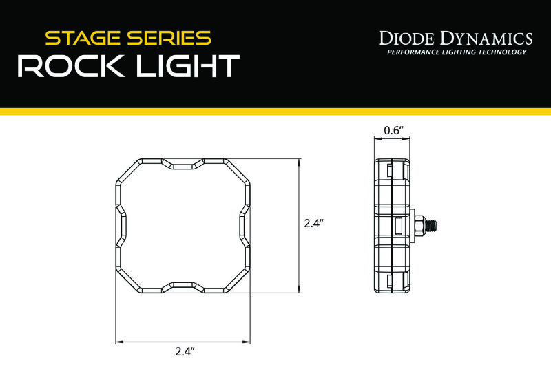 Diode Dynamics Stage Series RGBW LED Rock Light (Add-on 2-pack)