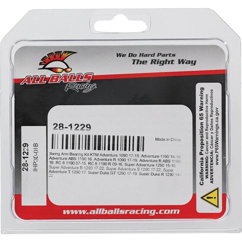 All Balls Racing Swing Arm Bearing Kit thumbnail 2