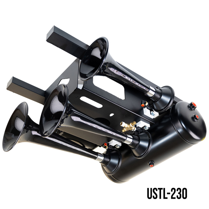 Kleinn Spare Tire Kit w/ Black Triple Horns/ 150 PSI Waterproof Air Compressor / 3.0 gal Air Tank thumbnail 3