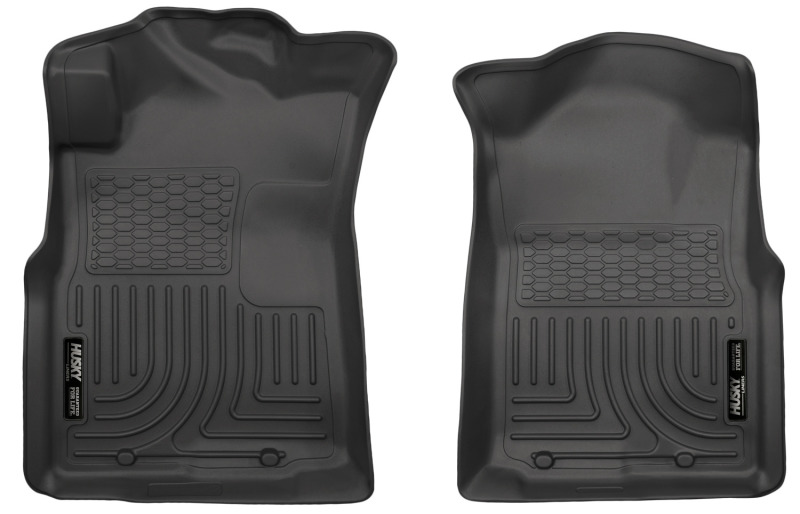 Husky Liners 05-15 Toyota Tacoma Crew/Extended/Standard Cab WeatherBeater Front Black Floor Liners thumbnail 4