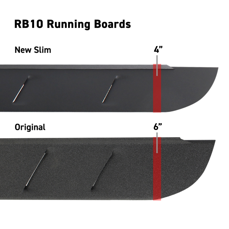 Go Rhino RB10 Slim Running Boards - Universal 68in. (Fits 2DR) - Tex. Blk thumbnail 3