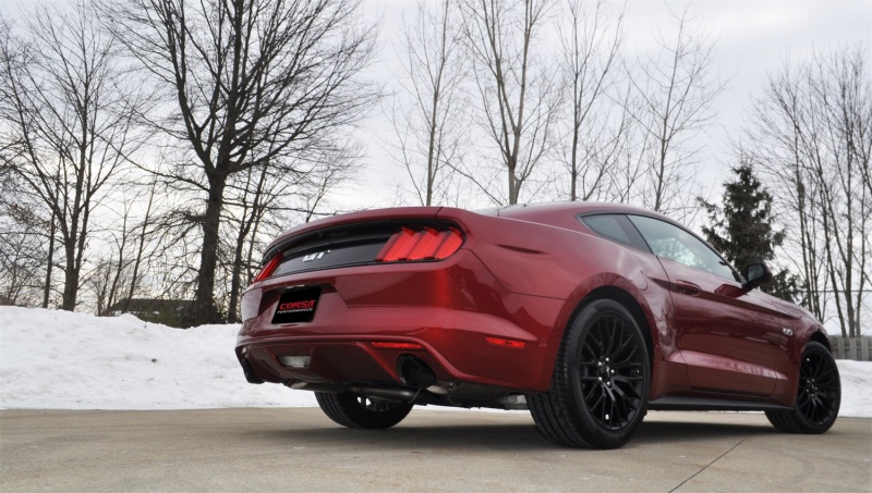 Corsa 2015-2017 Ford Mustang GT 5.0 3in Axle Back Exhaust Black Dual 4.5in Tip Sport thumbnail 5