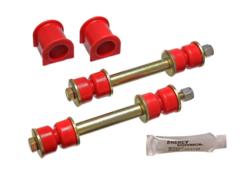 Energy Suspension 89 Toyota 4Runner 2/4WD Red 24mm Complete Front Sway Bar Bushing Set thumbnail 4