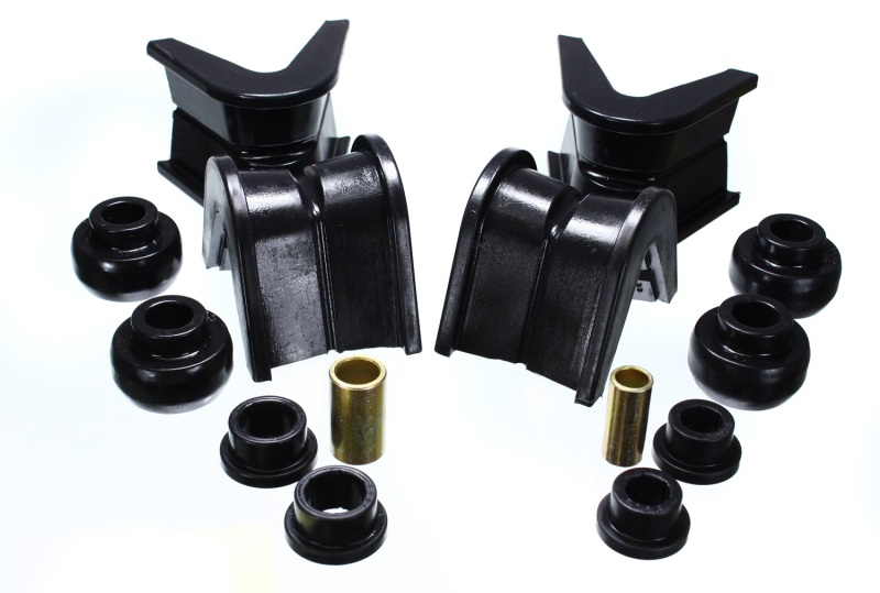 Energy Suspension 76-77 Ford Bronco/66-72 F-100/F-150 Black 7 Deg Offset Complete 14Pc C-Bushing Set thumbnail 3