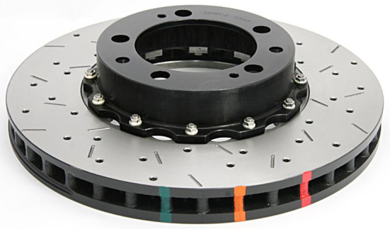 DBA HD Series 5000XS Brake Rotors DBA52390BLKXS 5000 Cross Drilled/Slotted Rotor, Black Hat thumbnail 5
