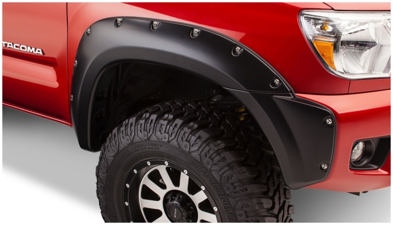 Bushwacker 12-15 Toyota Tacoma Fleetside Pocket Style Flares 4pc 73.5in Bed - Black thumbnail 8