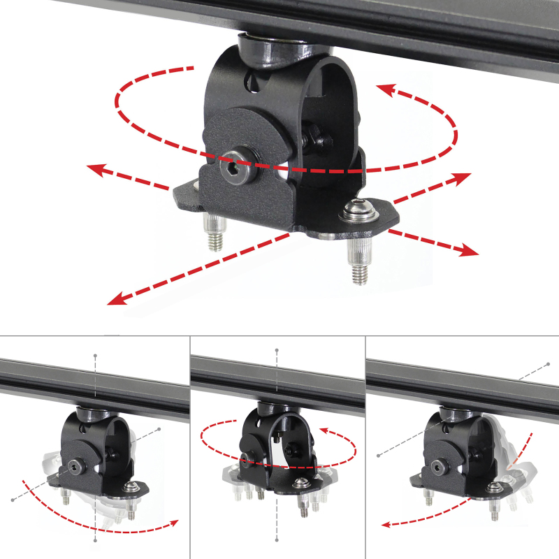 Go Rhino Adjustable Multi-Axis Mounting Kit for SRM Rack thumbnail 5
