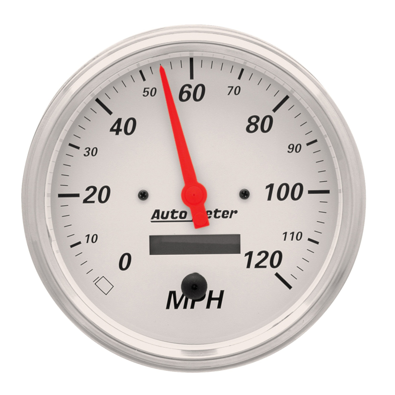 AutoMeter Gauge Speedometer 5in. 120MPH Elec. Prog. W/ Lcd Odo Arctic White thumbnail 4