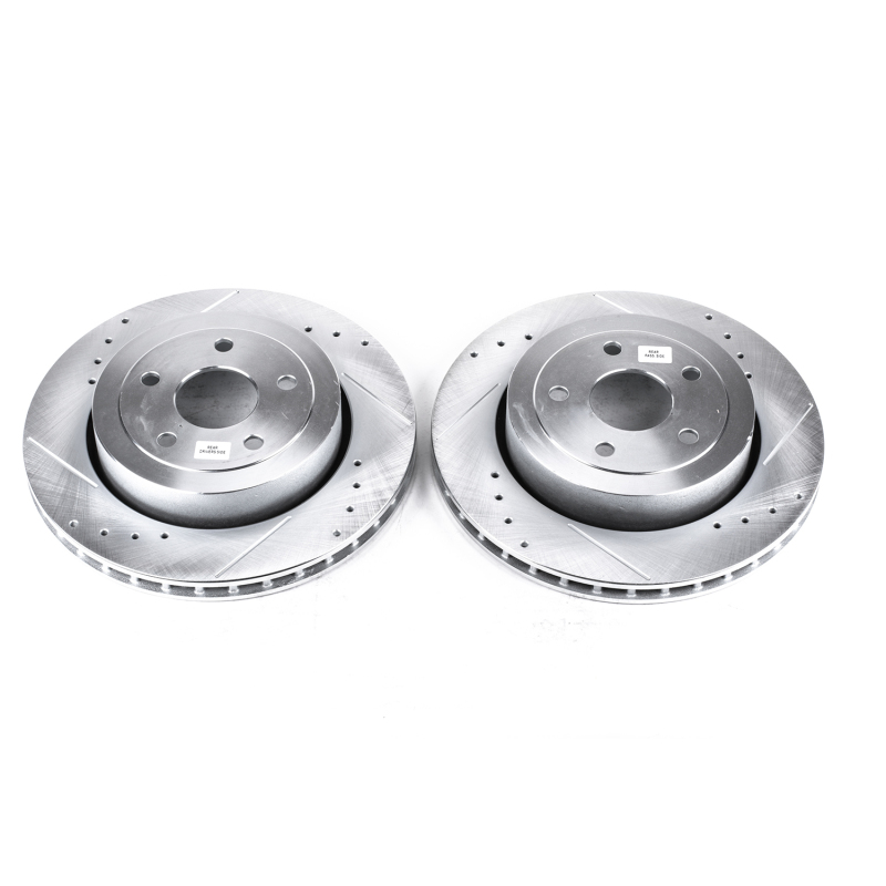 Power Stop 06-10 Jeep Grand Cherokee Rear Evolution Drilled & Slotted Rotors - Pair