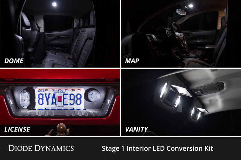 Diode Dynamics 98-06 Chevrolet Silverado Interior LED Kit Cool White Stage 1 thumbnail 9