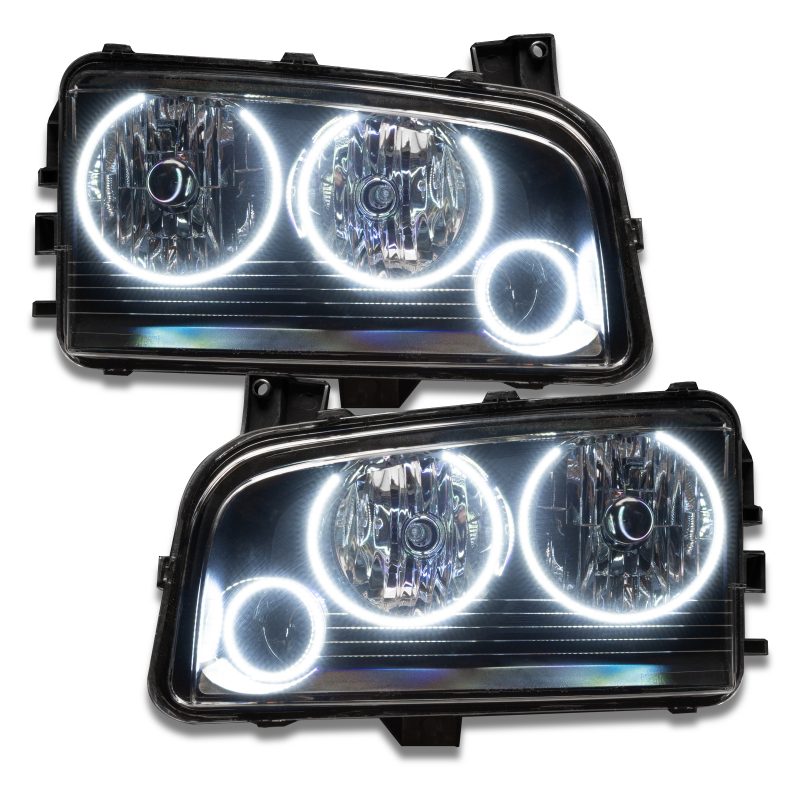 Oracle 05-10 Dodge Charger SMD HL (Non-HID) - Triple Halo - White thumbnail 2
