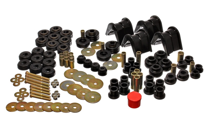 Energy Suspension 66-77 Ford Bronco 4WD (w/ 2 Deg C-Bushings) Black Hyper-Flex Master Bushing Set thumbnail 3