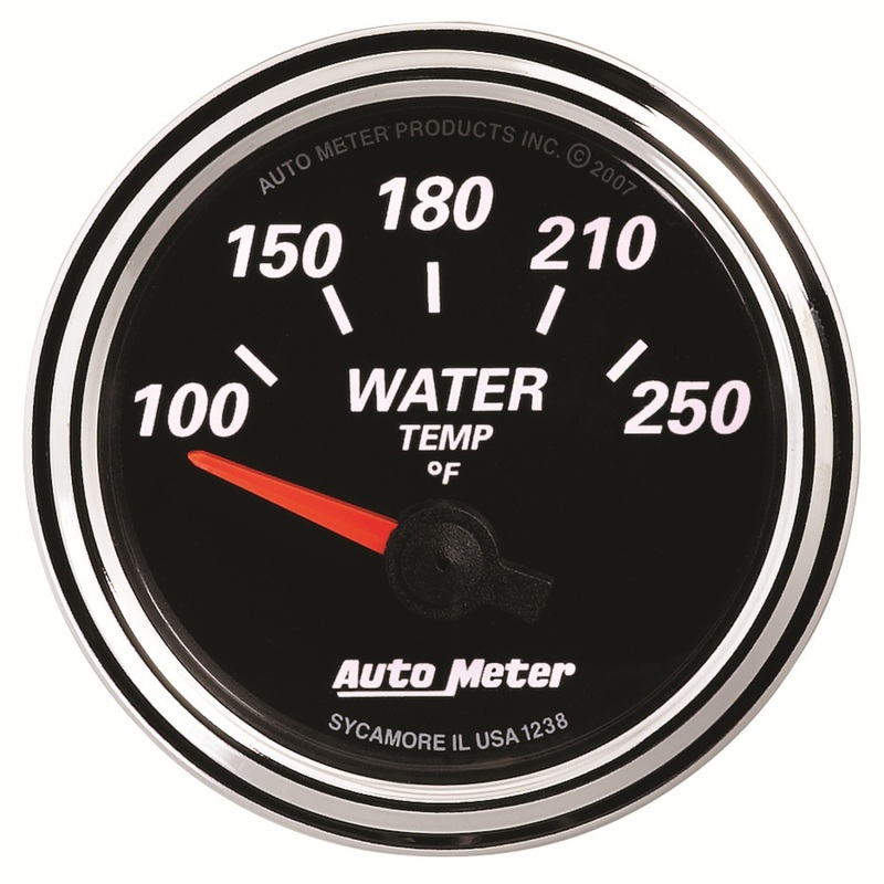 Autometer Designer Black II 52mm 250 Deg F Water Temp Gauge thumbnail 8
