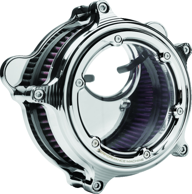 Performance Machine Vision Air Cleaner (W/ Bezel) - Chrome