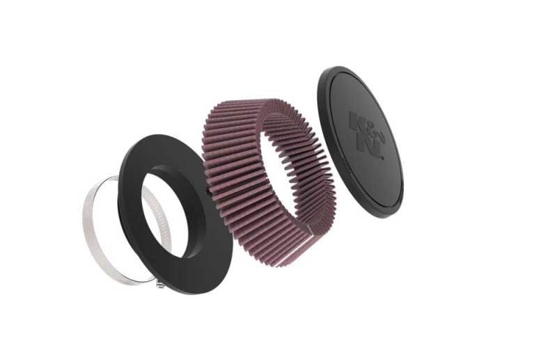 K&N Universal Rubber Filter 0.75in FLG 4.0625in OD 2.1875in Height thumbnail 3