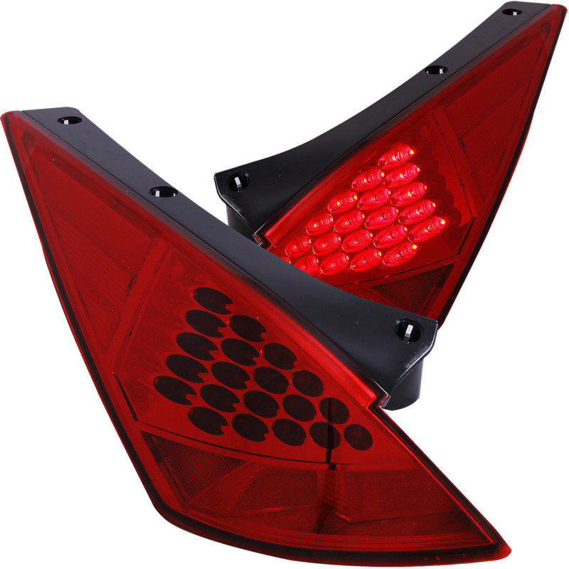 ANZO 2003-2005 Nissan 350Z LED Taillights Red thumbnail 4
