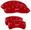 MGP 4 Caliper Covers Engraved Front & Rear MGP Red Finish Silver Char 2019 Chevrolet Blazer thumbnail 5