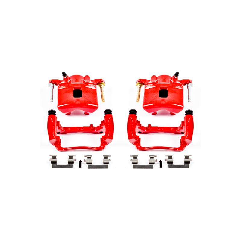 Power Stop 2007 Chevrolet Cobalt Front Red Calipers w/Brackets - Pair