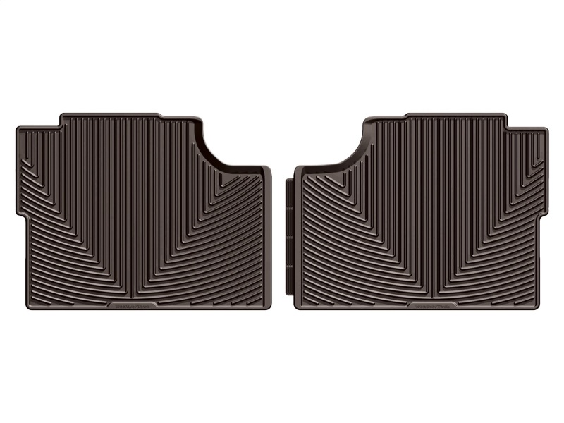 WeatherTech 17+ Ford F-250 / F-350 / F-450 / F-550 Crew Cab Rear Rubber Mats - Cocoa