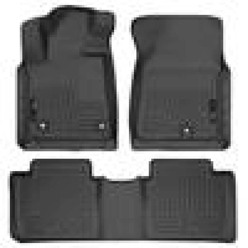 Husky Liners 2014 Toyota Tundra Double Cab Pickup WeatherBeater Black Front & 2nd Seat Floor Liners thumbnail 4