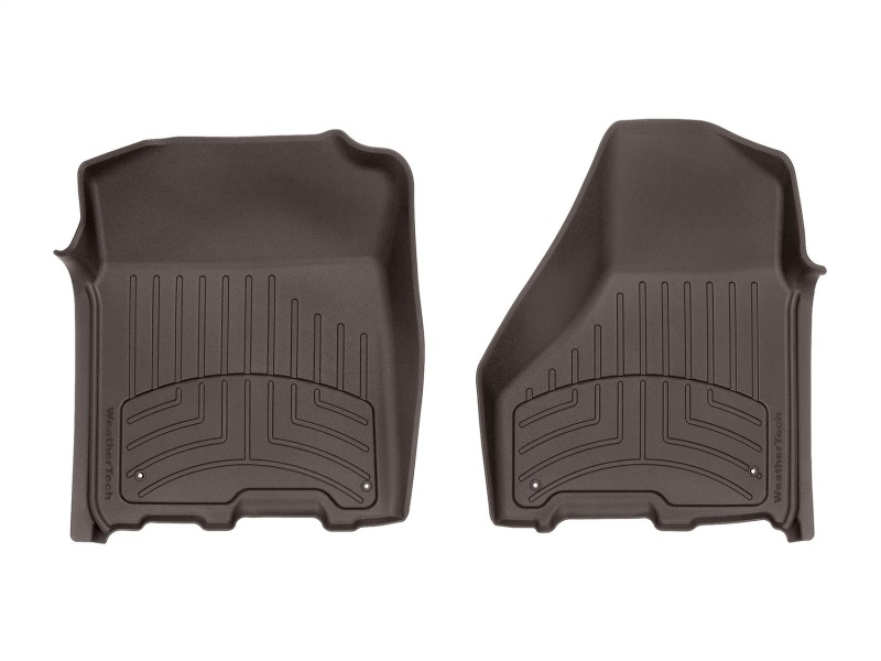 WeatherTech 12-18 Dodge Ram 1500 Crew Cab / Extended Cab Front FloorLiner HP - Cocoa