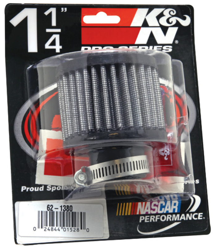 K&N 1.25in Flange ID x 3in OD x 2.5 inch H Rubber Base Crankcase Vent Filter thumbnail 7